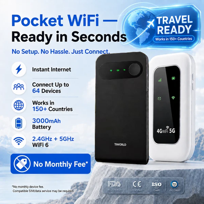 📶 2026 Pocket WiFi — Fast, Portable Internet for Travel, Work & Home Backup