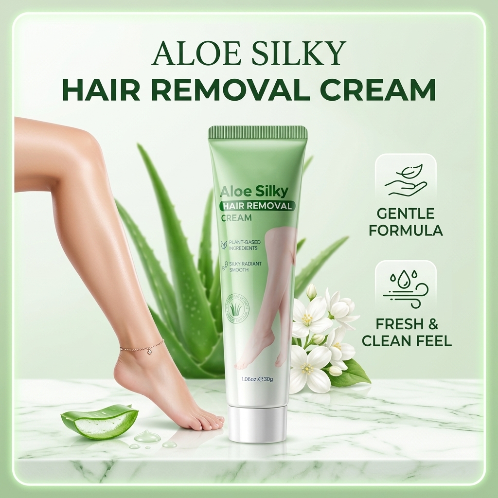 🔥Buy 1 Get 1 Free🎁Gentle Aloe Vera Hair Removal Cream💖