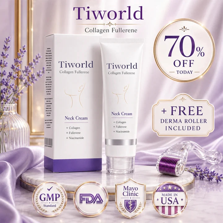 🧠👩‍🔬Tiworld All-Over Firming Cream – FDA-Compliant Formula For Face, Neck & Body – Smooth, Tighten & Brighten – 70% OFF + 🎁 Free Derma Roller Today