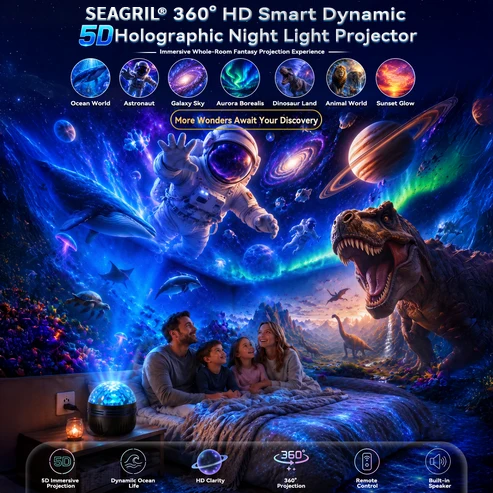 🌌 SEAGRIL® Smart 5D Galaxy Projector | Turn Your Room Into A Dreamy Universe