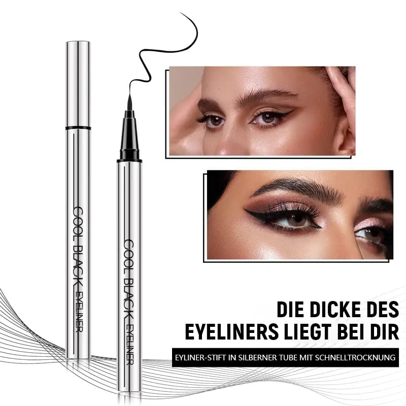 Langanhaltender, wasserfester Eyeliner – vegan, 24 Stunden Halt, cremig, geschmeidig & leicht