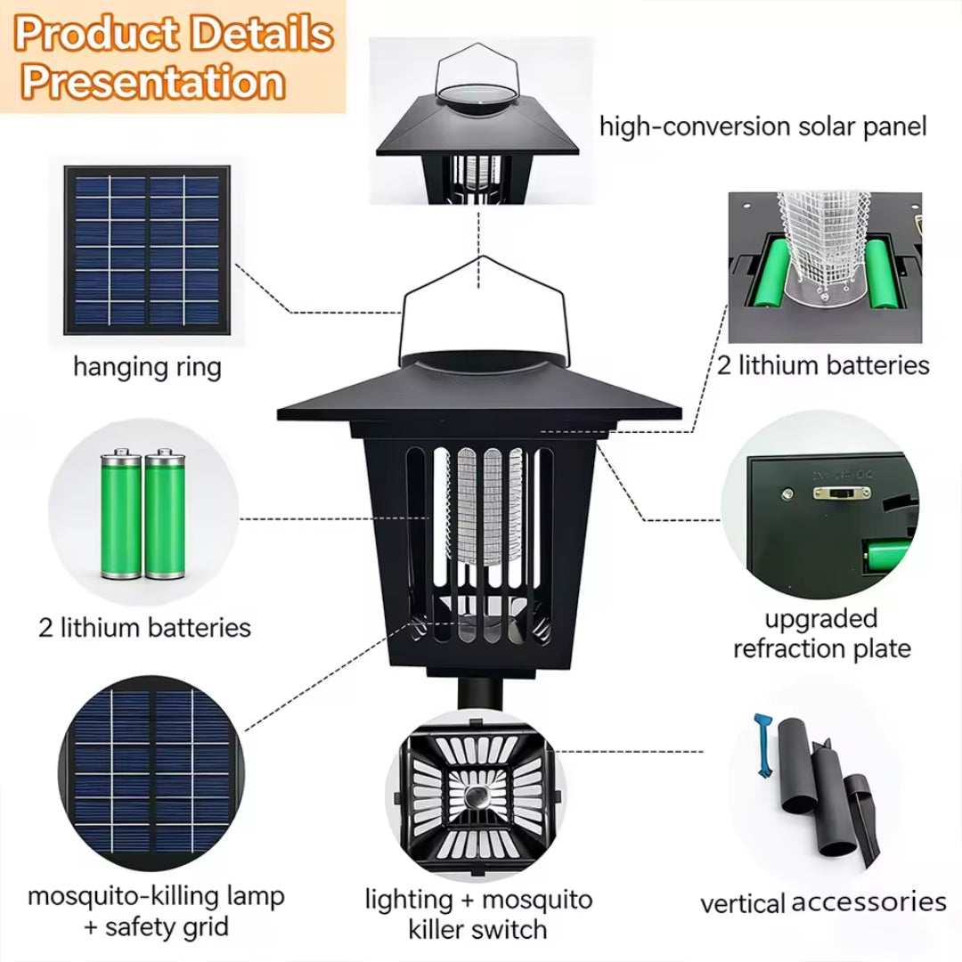 🔥LAST DAY 50% OFF 🔥Solar Bug SEAGRIL™ Outdoor Indoor Waterproof Mosquito Killer Lamp