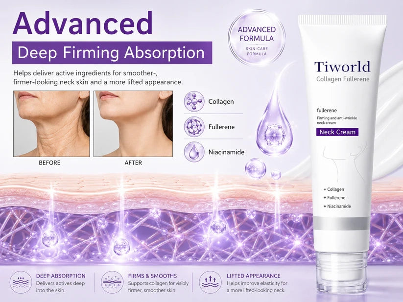 🧠👩‍🔬Tiworld All-Over Firming Cream – FDA-Compliant Formula For Face, Neck & Body – Smooth, Tighten & Brighten – 70% OFF + 🎁 Free Derma Roller Today