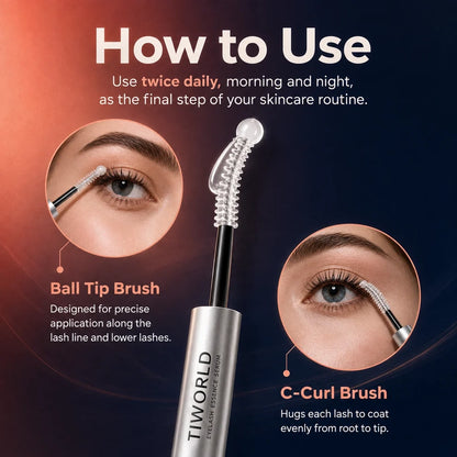 Tiworld® Waterproof Fibre Mascara💧  – Volume & Length without Clumping for Dramatic Moments