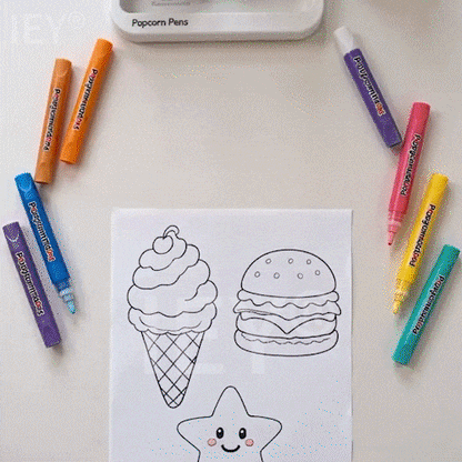 🔥Last Day 50% OFF 🖍️🎁🔮Magic Pen – Draw 3D with one stroke!🎄 DIY Bubble Popcorn Drawing Pens🔥🪄