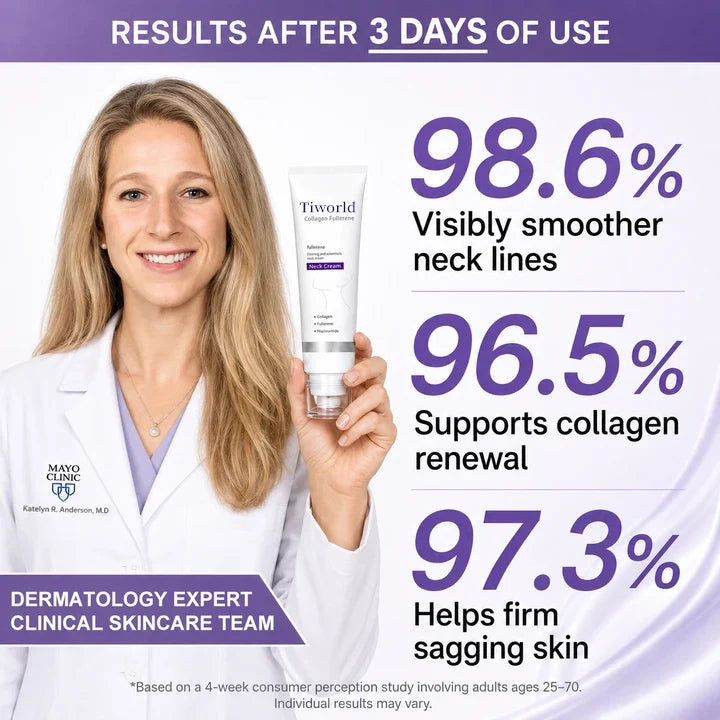 🧠👩‍🔬Tiworld All-Over Firming Cream – FDA-Compliant Formula For Face, Neck & Body – Smooth, Tighten & Brighten – 70% OFF + 🎁 Free Derma Roller Today