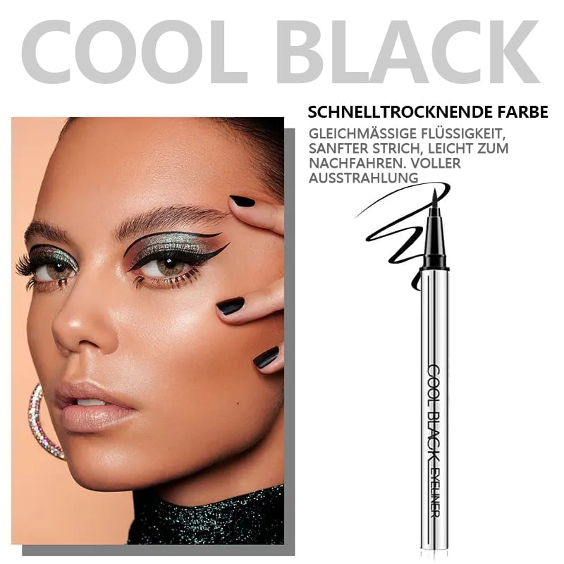 Langanhaltender, wasserfester Eyeliner – vegan, 24 Stunden Halt, cremig, geschmeidig & leicht