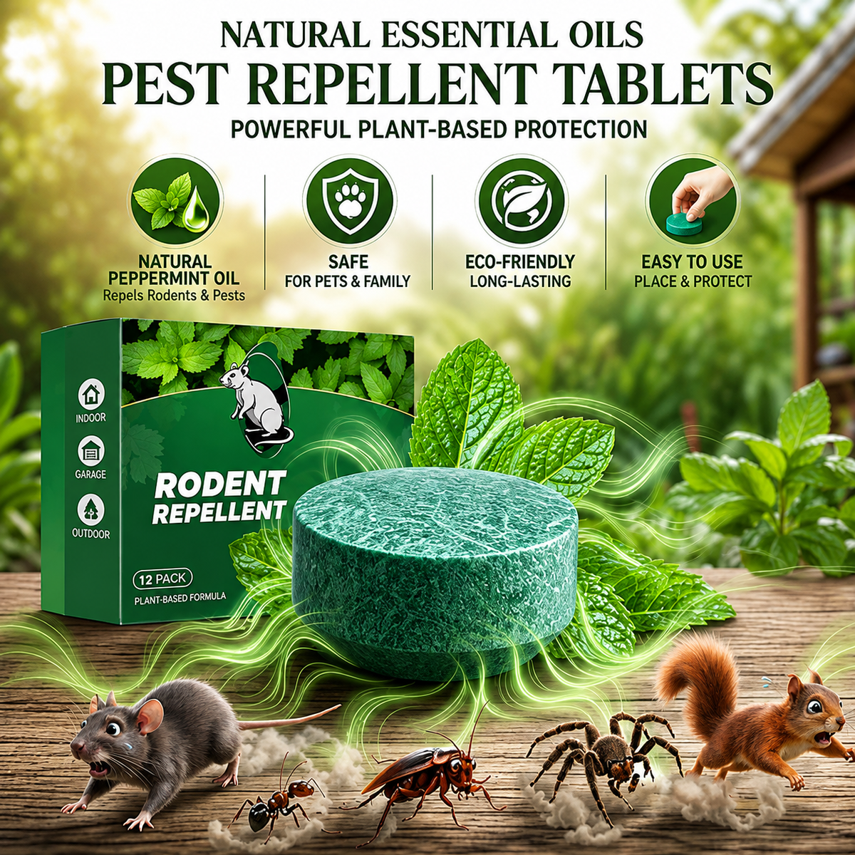🐭 Keep Mice & Rats Away — Without Traps or Mess