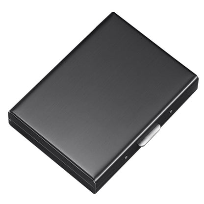 💳🔒 Slim RFID-Blocking Stainless Steel Card Holder – 6/10 Card Organizer